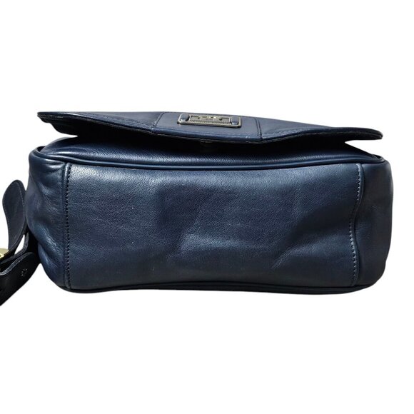 Etienne Aigner Vintage 80s Bag Leather Navy Shoulder Handbag EUC - Picture 7 of 7